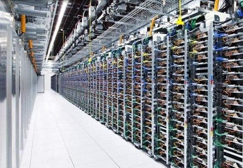 Solar-powered mining farm shining under clear sky